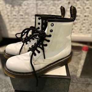 Dr. Martens Kids White Boots